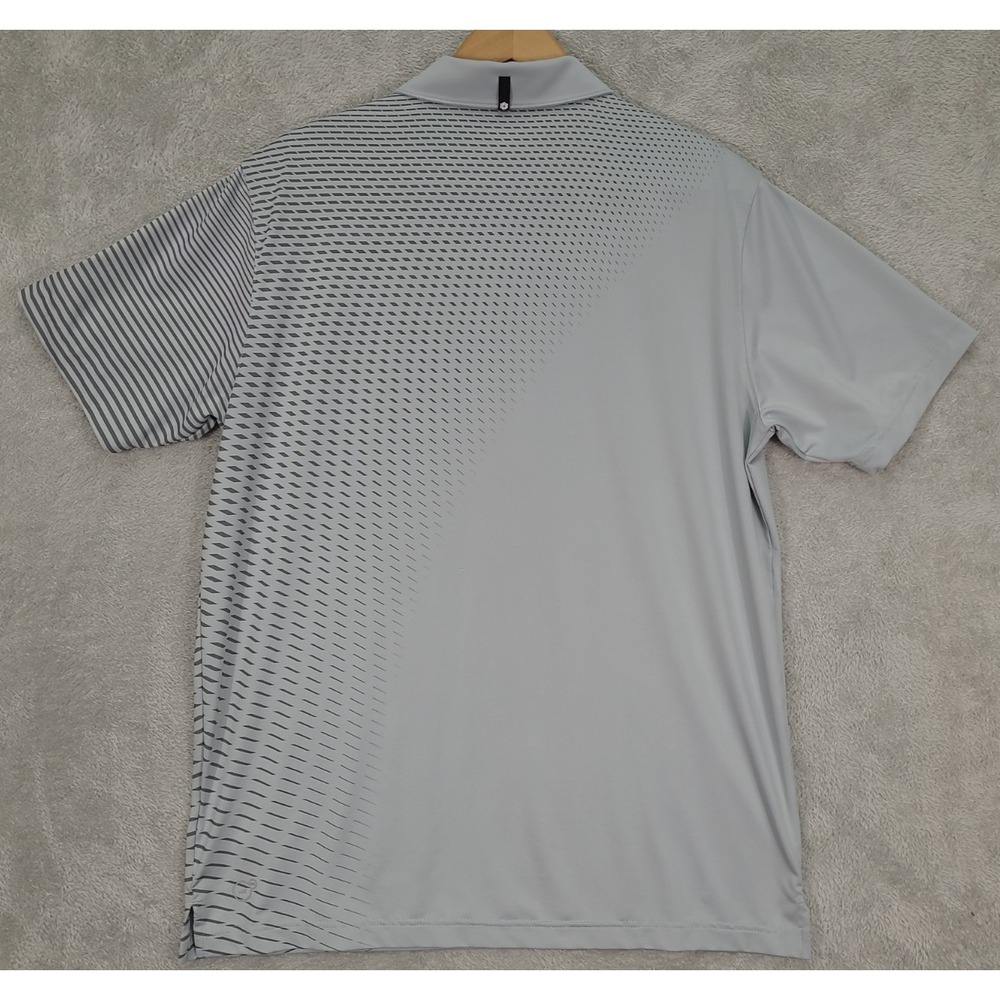 Puma Golf Polo DryCell Gray Short Sleeve Stretch Golf Shirt Mens Size Medium - Picture 5 of 15